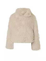 SELECTED FEMME | Jacke in Felloptik  | creme