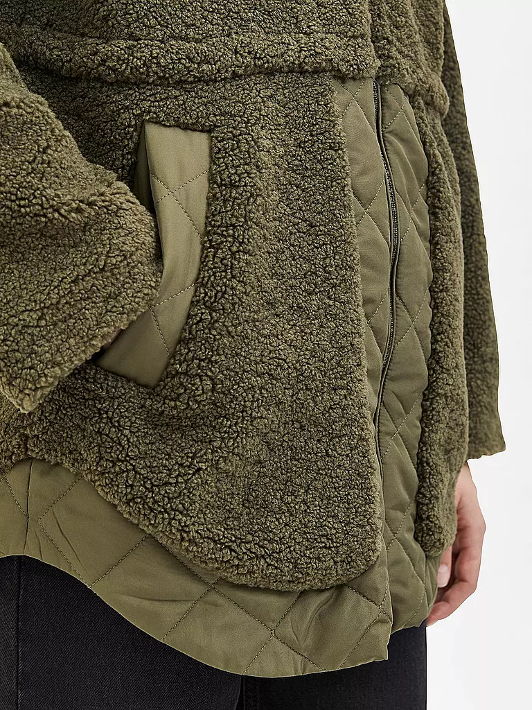 SELECTED FEMME | Jacke in Felloptik SLFRUBA  | olive