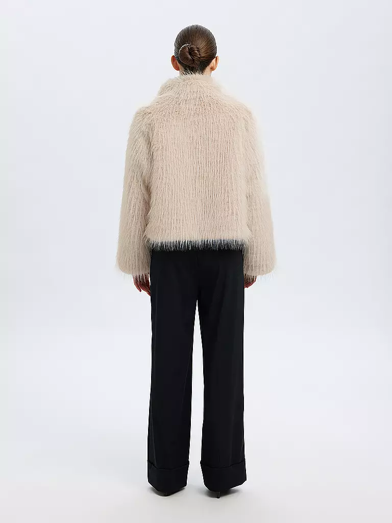 SELECTED FEMME | Jacke in Felloptik | 