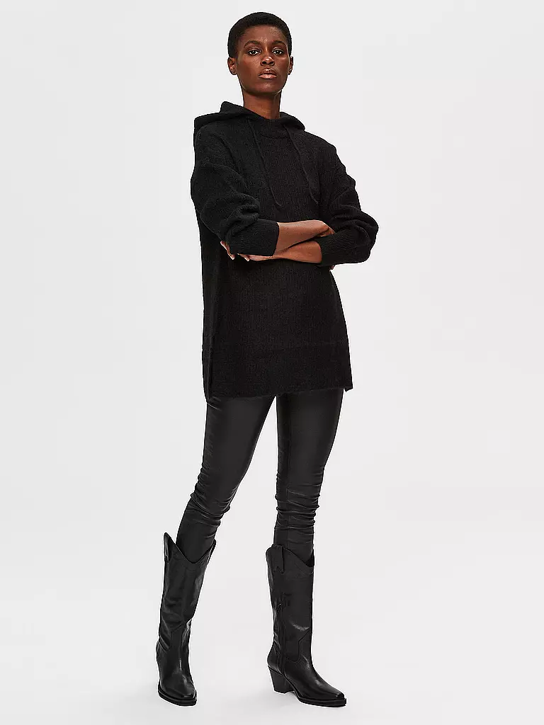 SELECTED FEMME | Kapuzensweater - Hoodie " SLFLULU " | schwarz