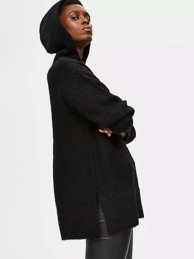 SELECTED FEMME | Kapuzensweater - Hoodie " SLFLULU " | schwarz