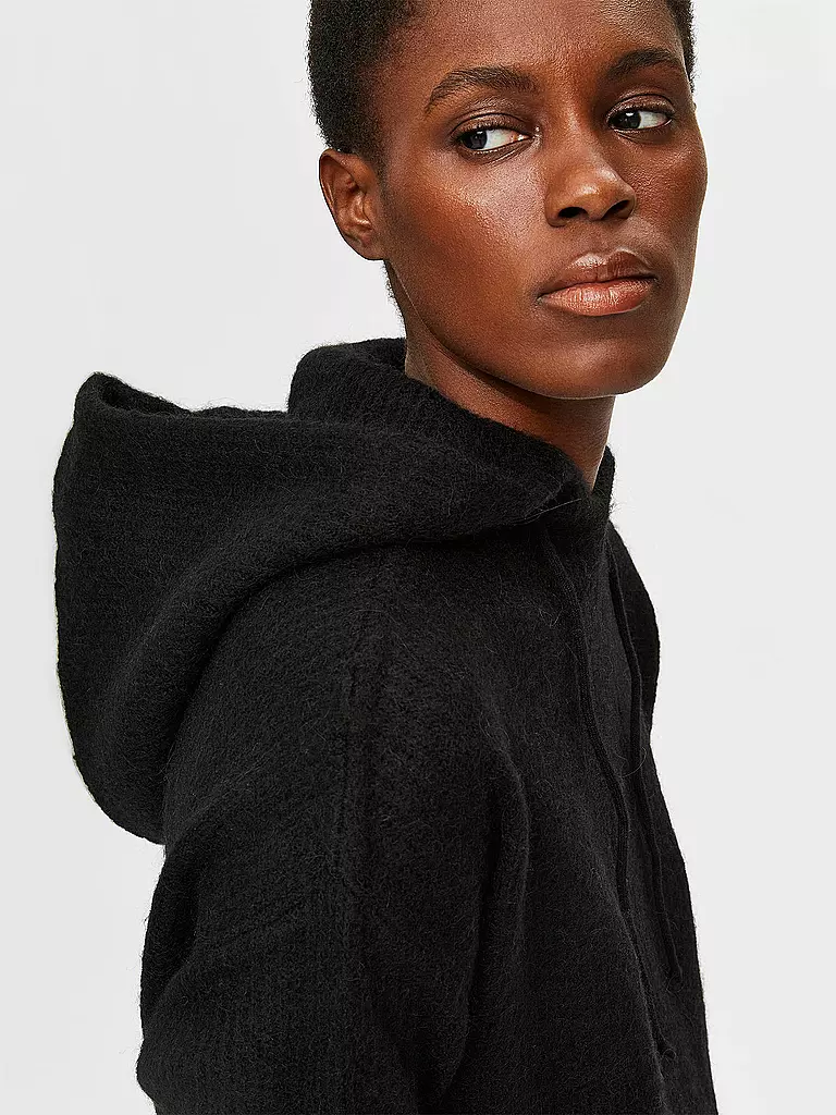 SELECTED FEMME | Kapuzensweater - Hoodie " SLFLULU " | schwarz
