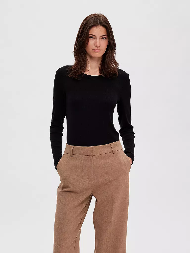 SELECTED FEMME | Langarmshirt SLFDIANNA | schwarz