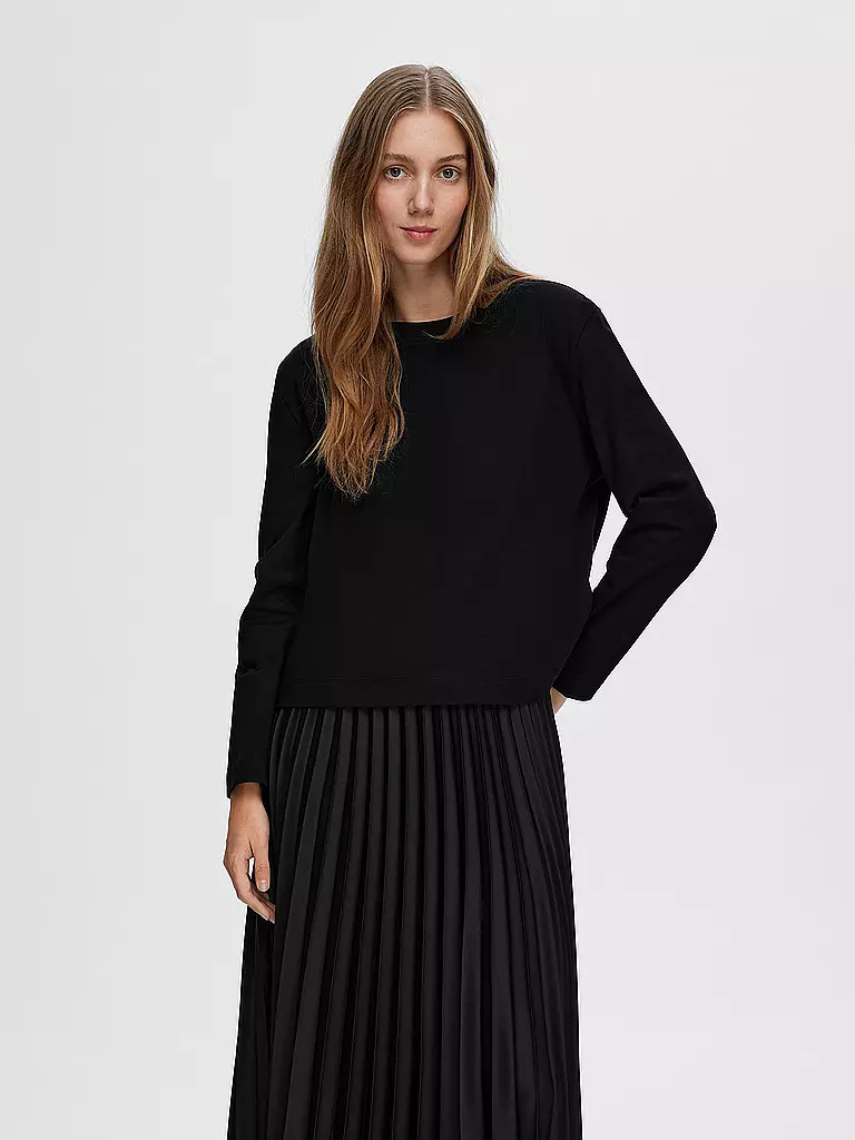 SELECTED FEMME | Langarmshirt SLFESSENTIAL | grün