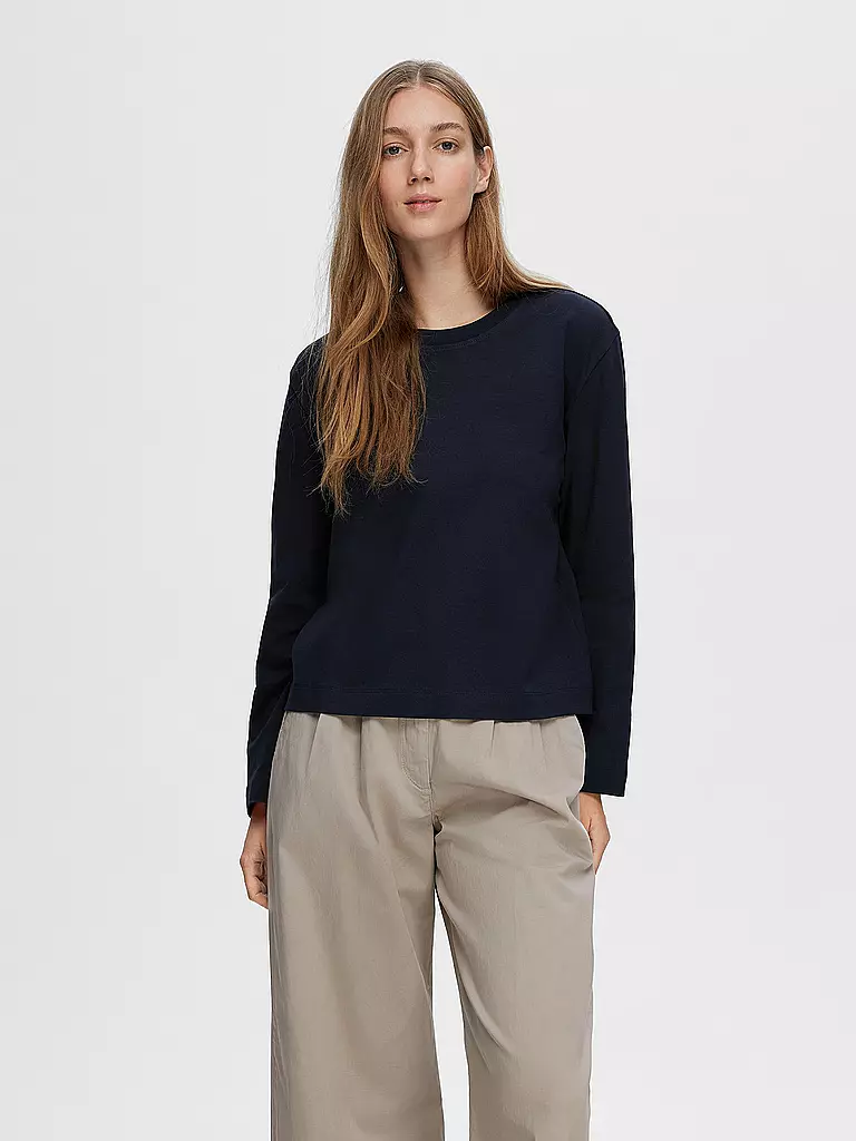 SELECTED FEMME | Langarmshirt SLFESSENTIAL | grün