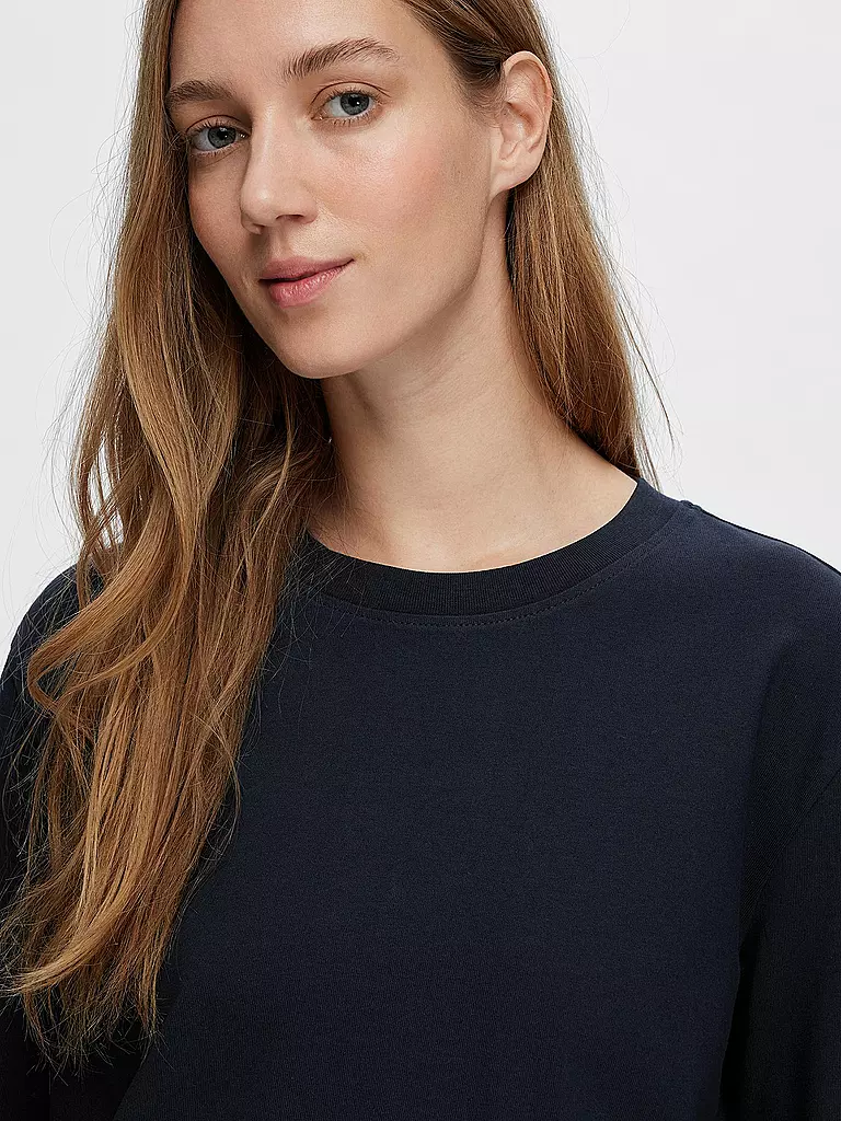 SELECTED FEMME | Langarmshirt SLFESSENTIAL | dunkelblau