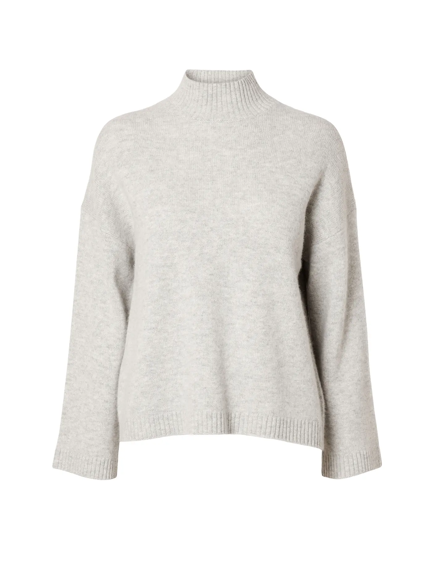 SELECTED FEMME | Rollkragenpullover SLFCILLE | hellgrau