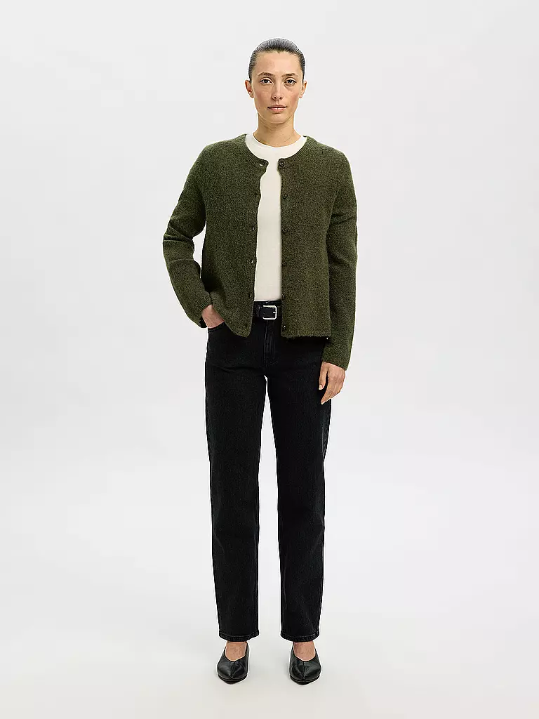 SELECTED FEMME | Strickjacke SLFLULU | dunkelrot