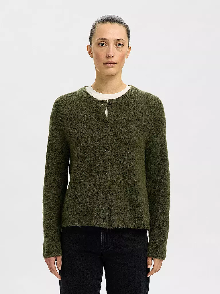 SELECTED FEMME | Strickjacke SLFLULU | dunkelrot