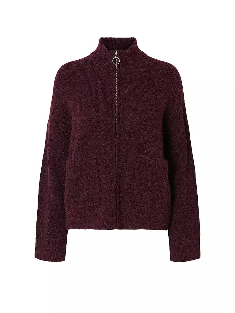 SELECTED FEMME | Strickjacke SLFSIA | dunkelrot
