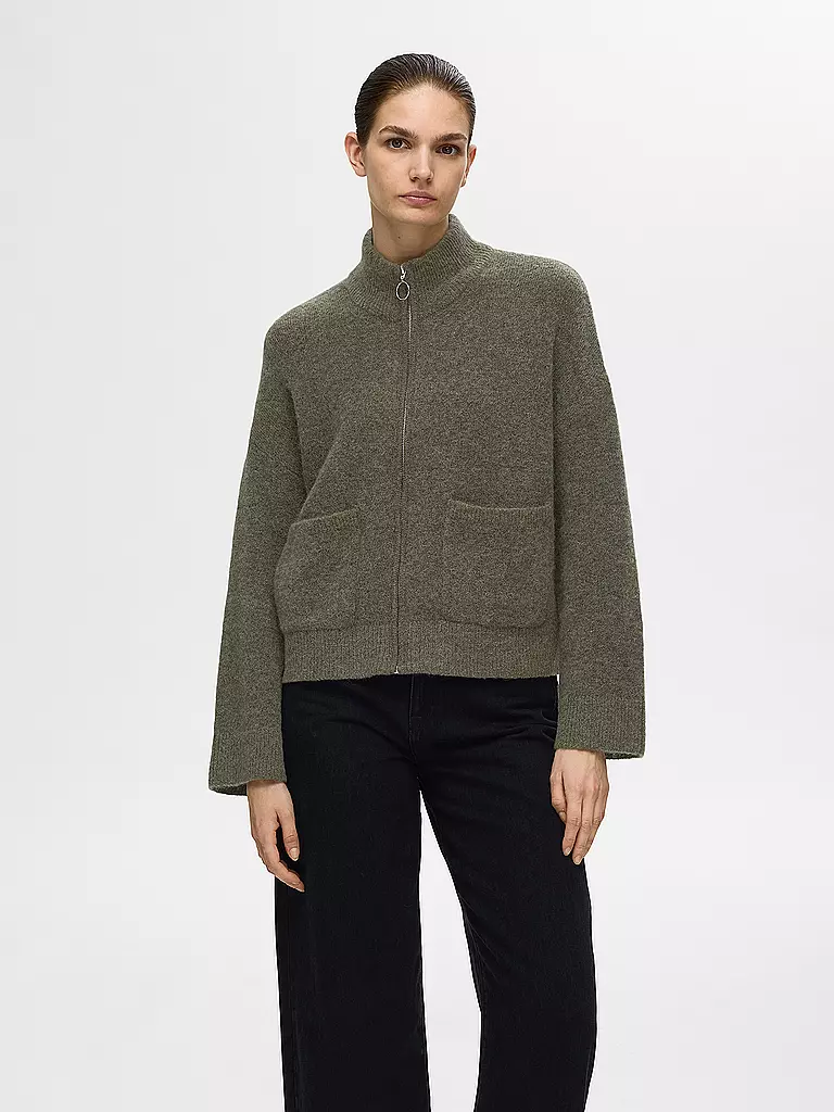 SELECTED FEMME | Strickjacke SLFSIA | dunkelrot