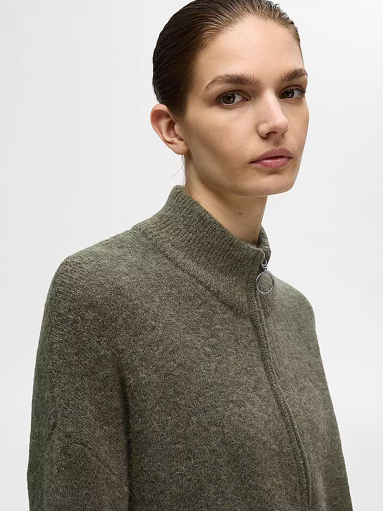 SELECTED FEMME | Strickjacke SLFSIA | dunkelrot