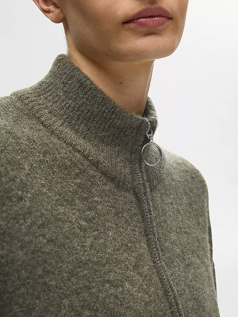 SELECTED FEMME | Strickjacke SLFSIA | dunkelrot