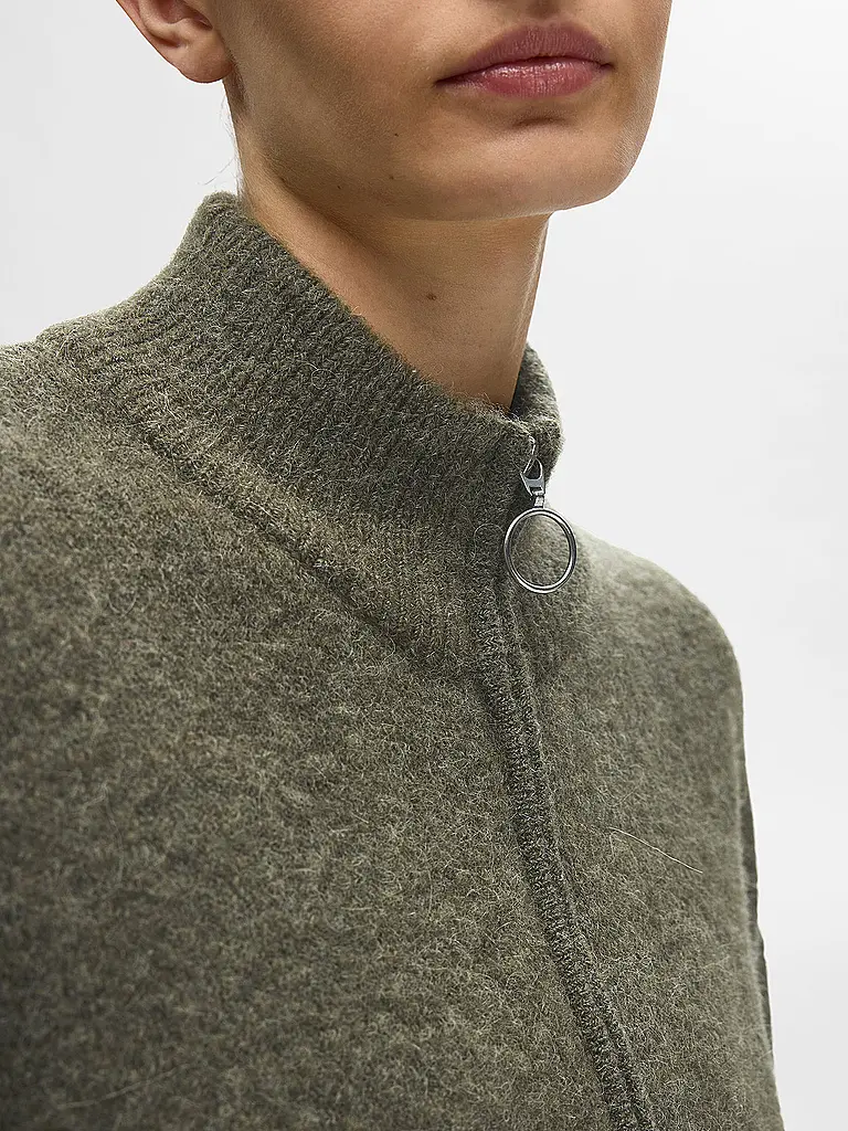SELECTED FEMME | Strickjacke SLFSIA | olive