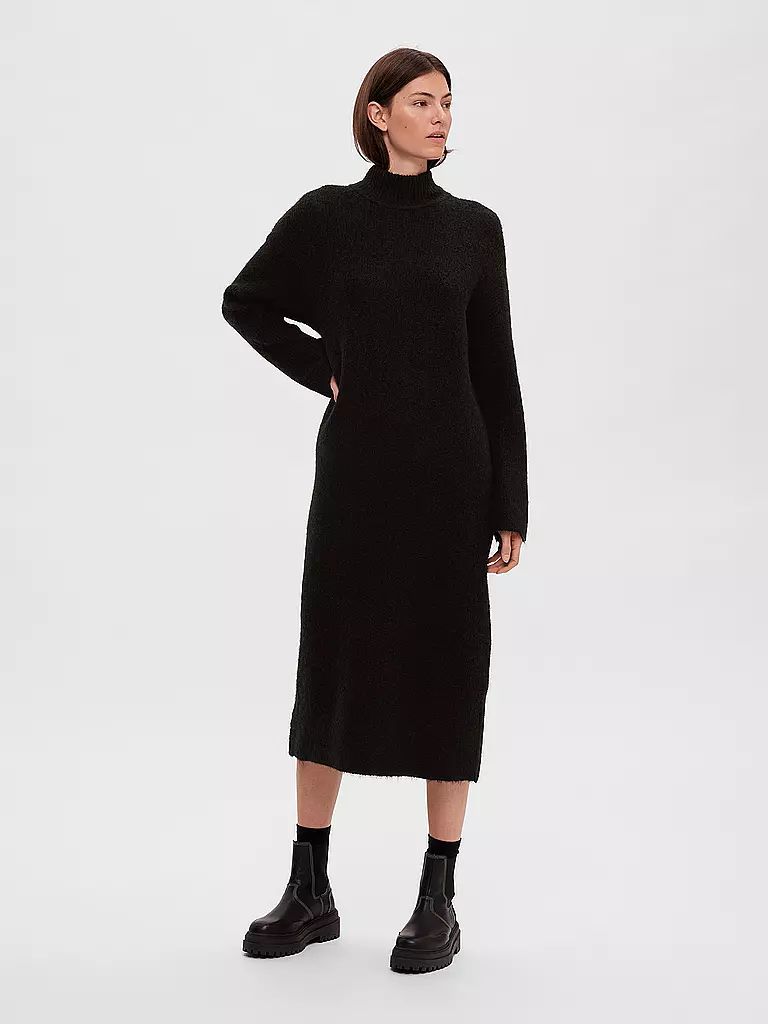 SELECTED FEMME | Strickkleid SLFMALINE | schwarz