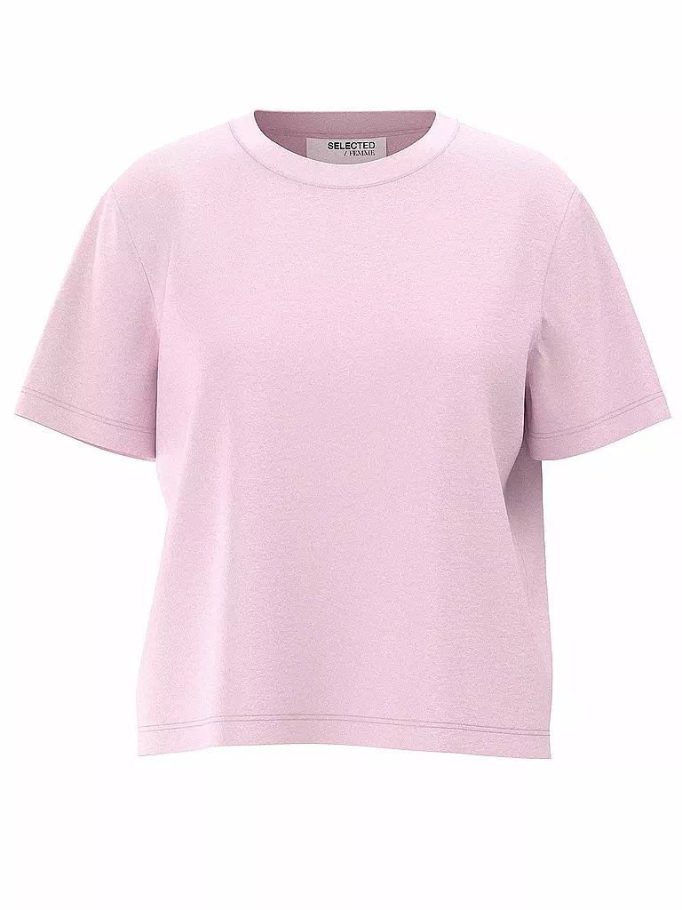 SELECTED FEMME | T-Shirt Boxy Fit SLFESSENTIAL | pink