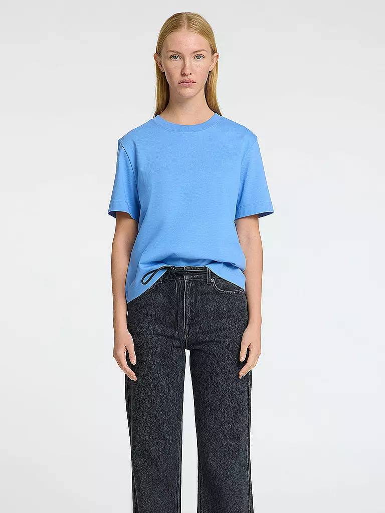 SELECTED FEMME | T-Shirt Boxy Fit SLFESSENTIAL | blau
