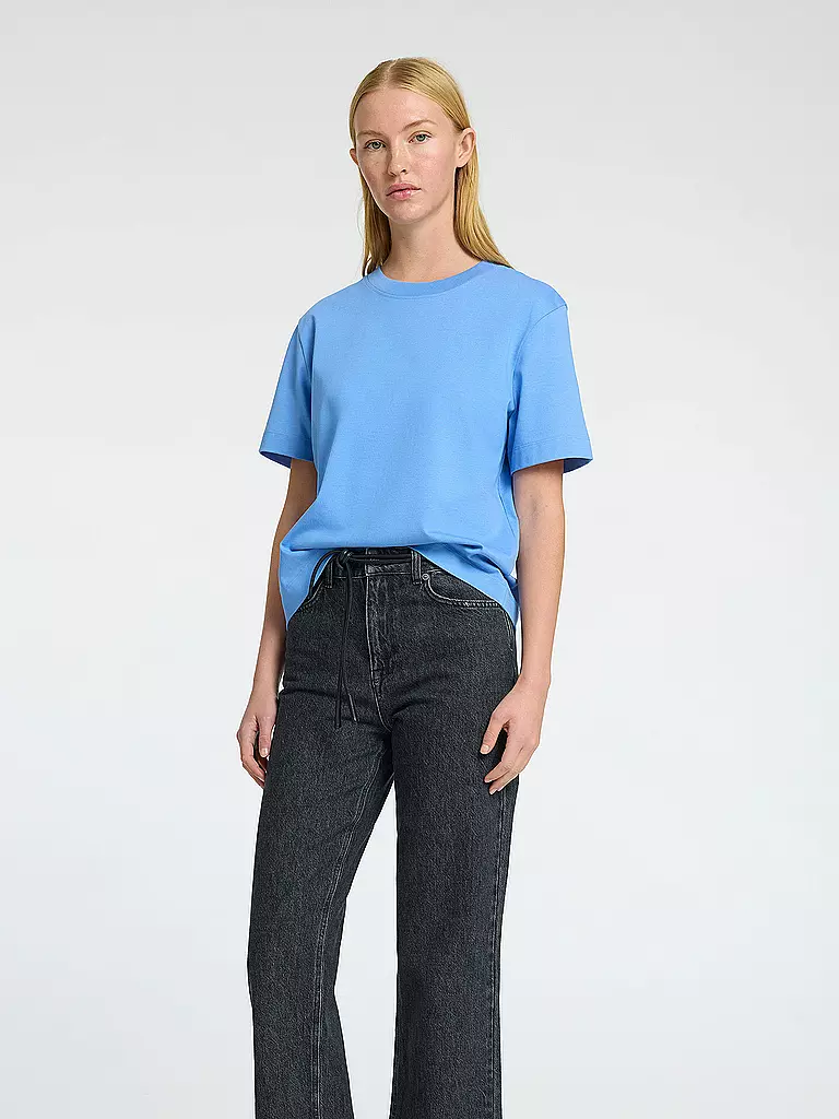 SELECTED FEMME | T-Shirt Boxy Fit SLFESSENTIAL | blau