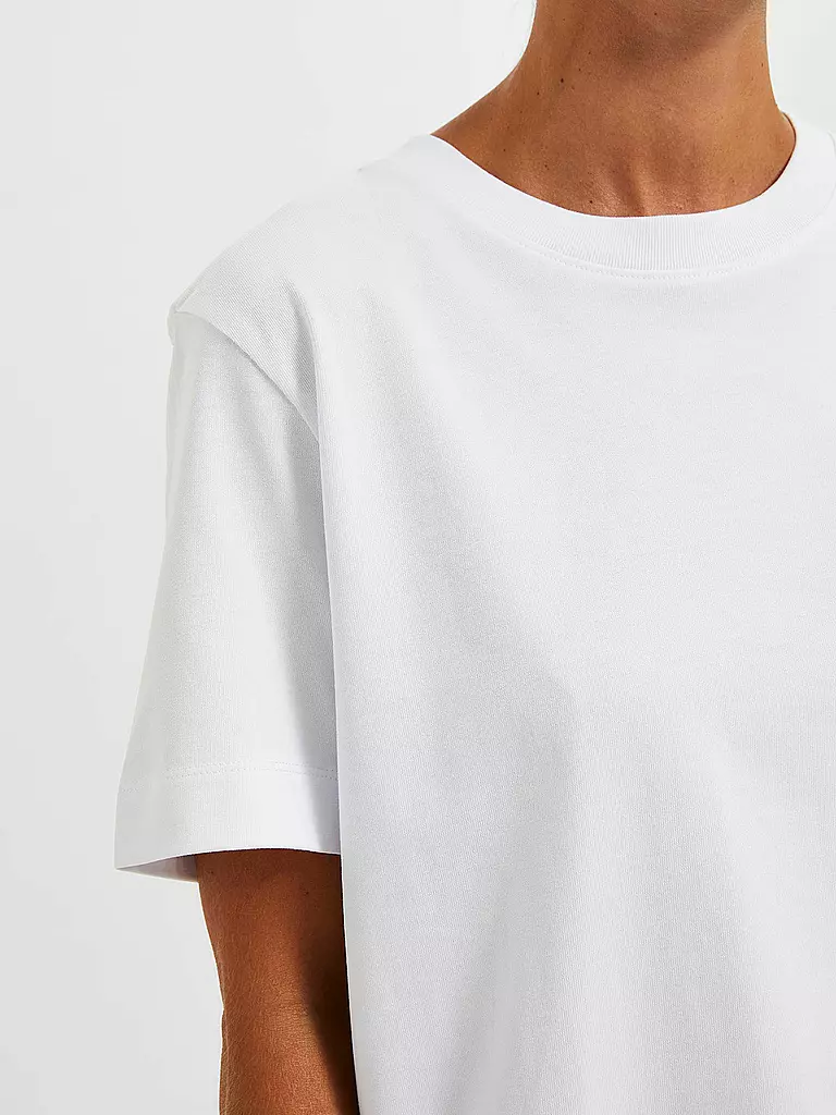 SELECTED FEMME | T-Shirt Boxy Fit SLFESSENTIAL | grün