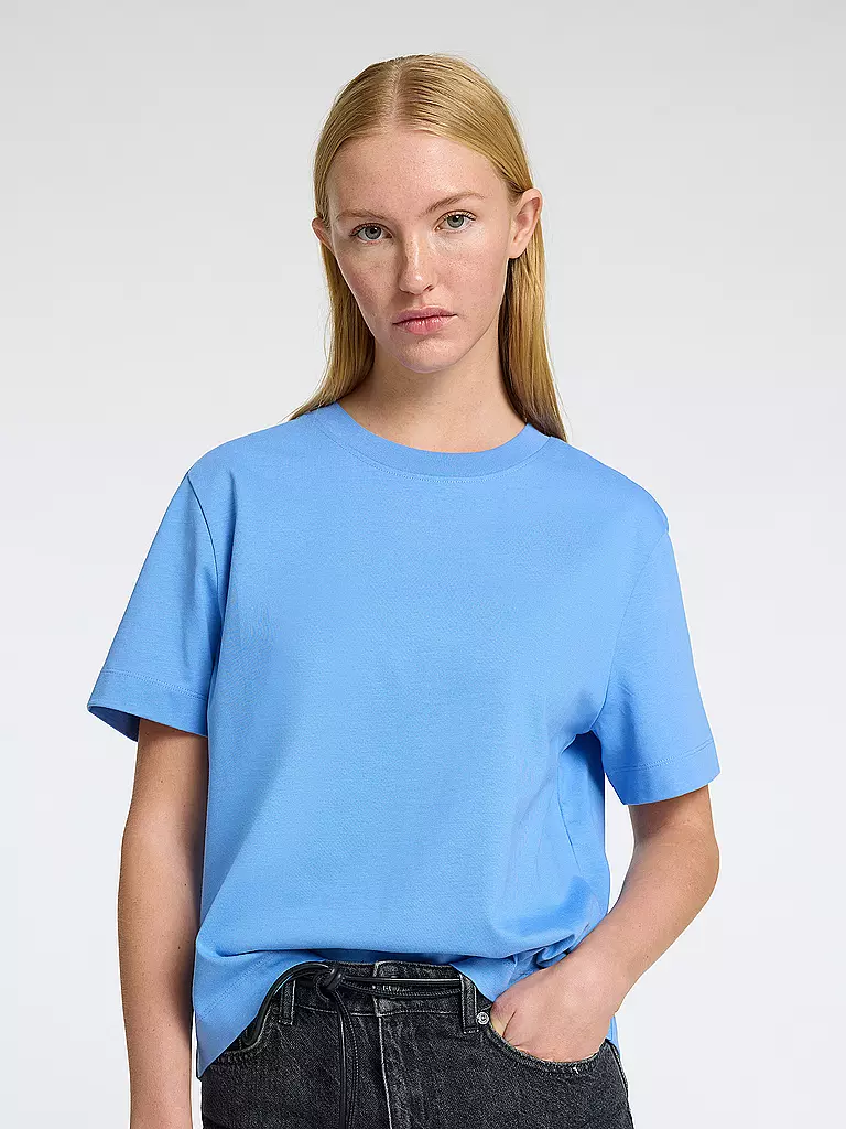 SELECTED FEMME | T-Shirt Boxy Fit SLFESSENTIAL | blau