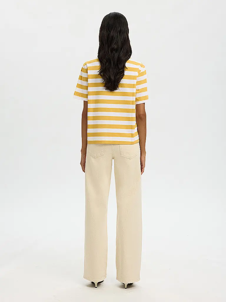 SELECTED FEMME | T-Shirt SLFESSENTIAL  | Weiss