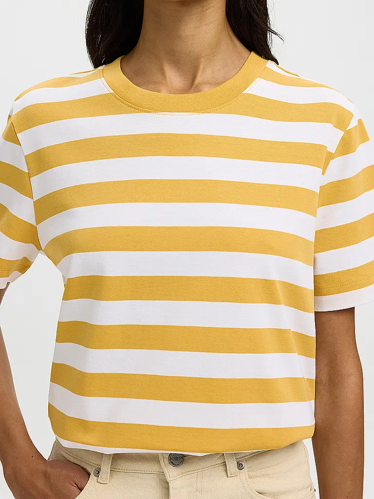 SELECTED FEMME | T-Shirt SLFESSENTIAL  | Weiss