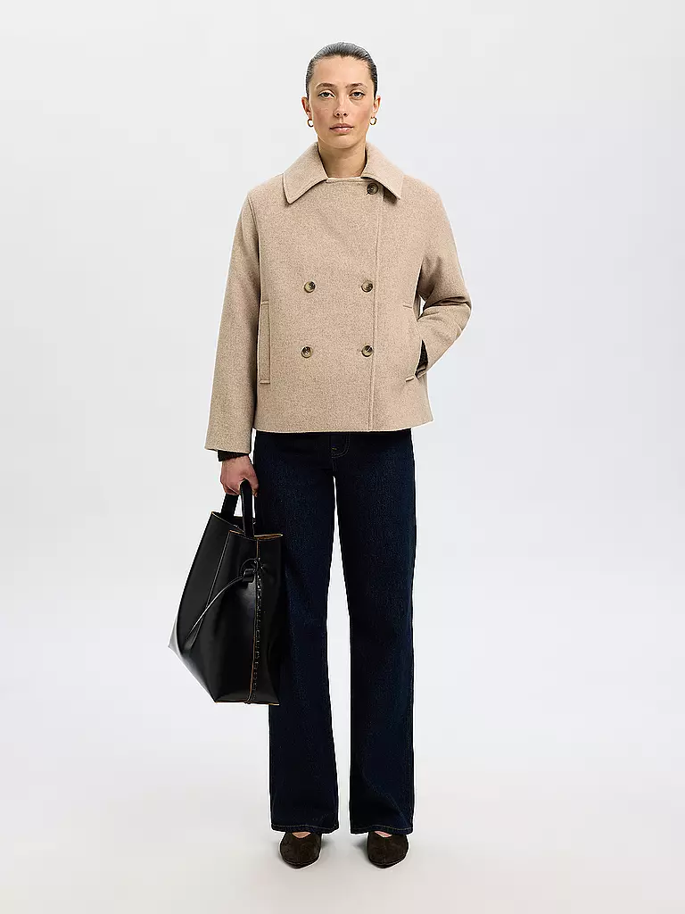 SELECTED FEMME | Wolljacke SLFALMA  | beige