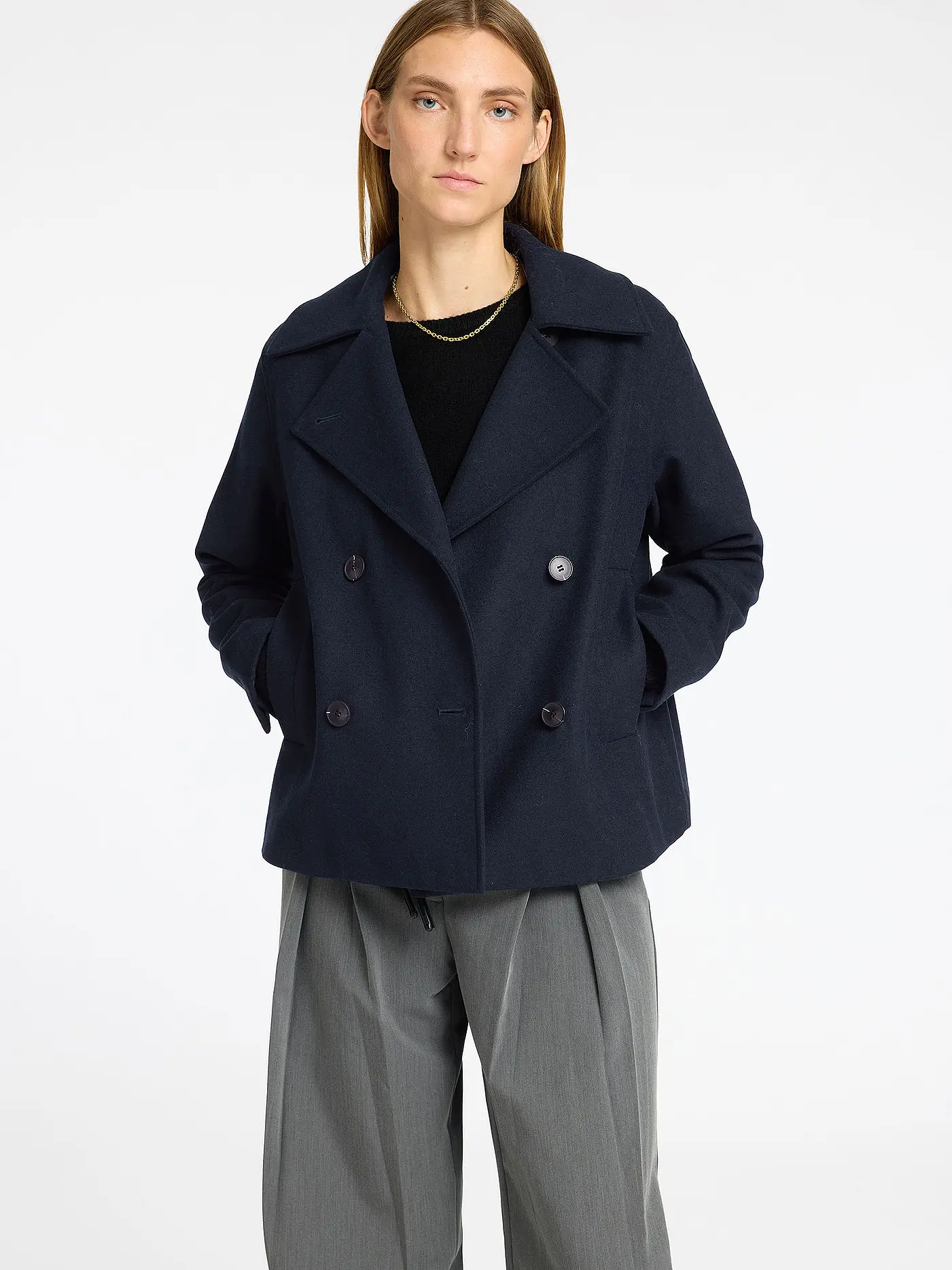 SELECTED FEMME | Wolljacke SLFALMA | dunkelblau