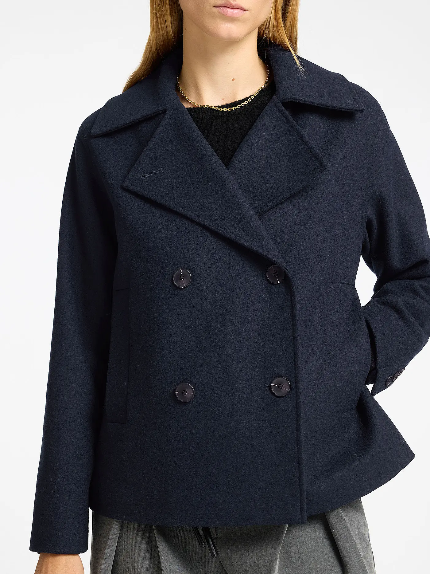 SELECTED FEMME | Wolljacke SLFALMA | dunkelblau