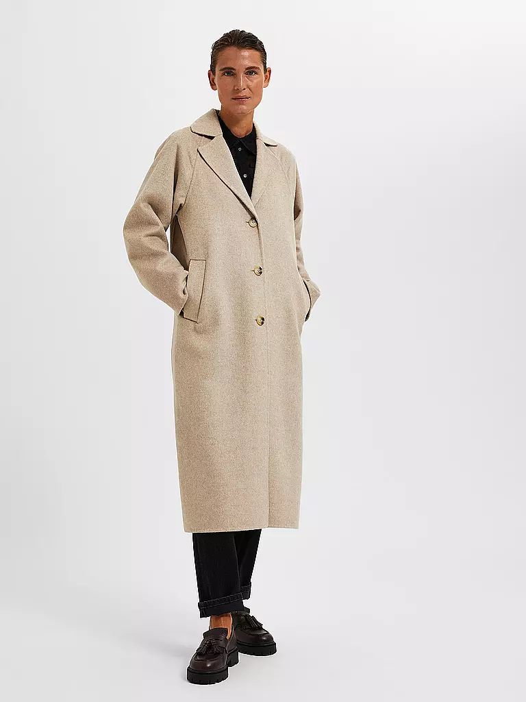 SELECTED FEMME | Wollmantel SLFNEW TAMA | braun