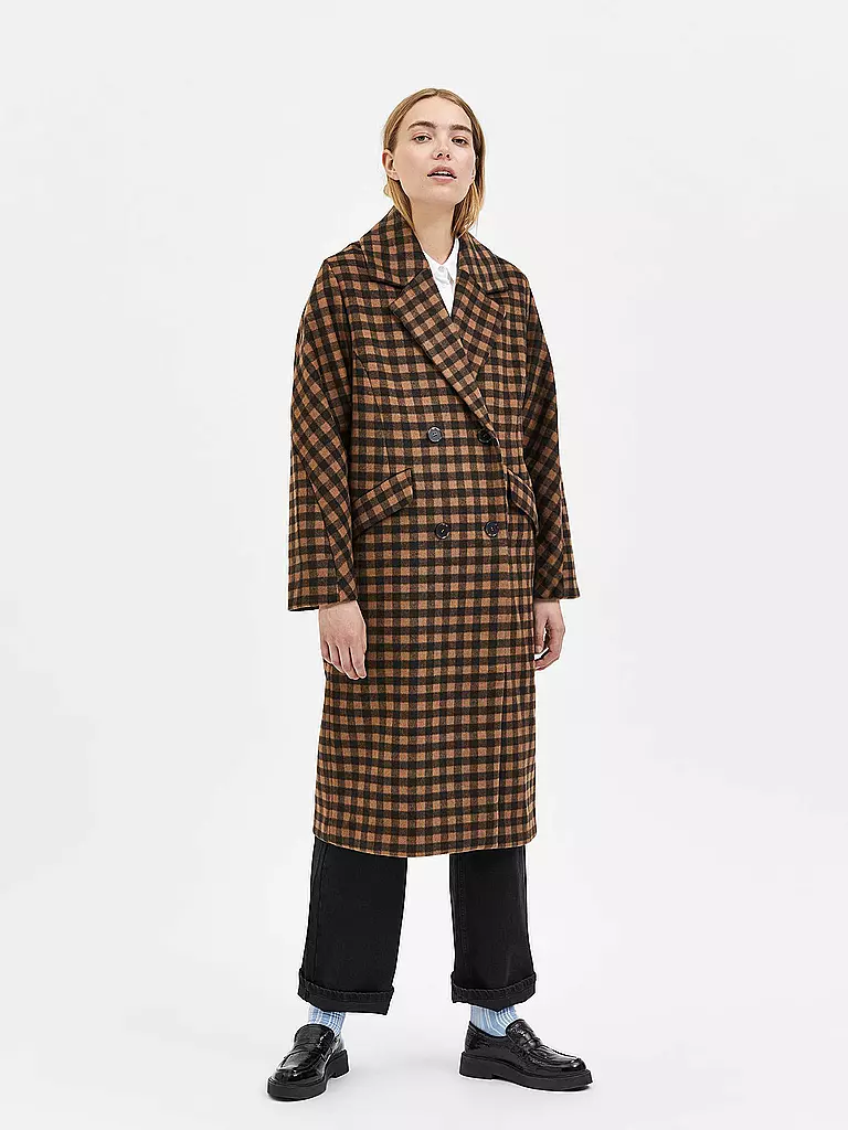 SELECTED FEMME | Wollmantel SLFNEW | braun