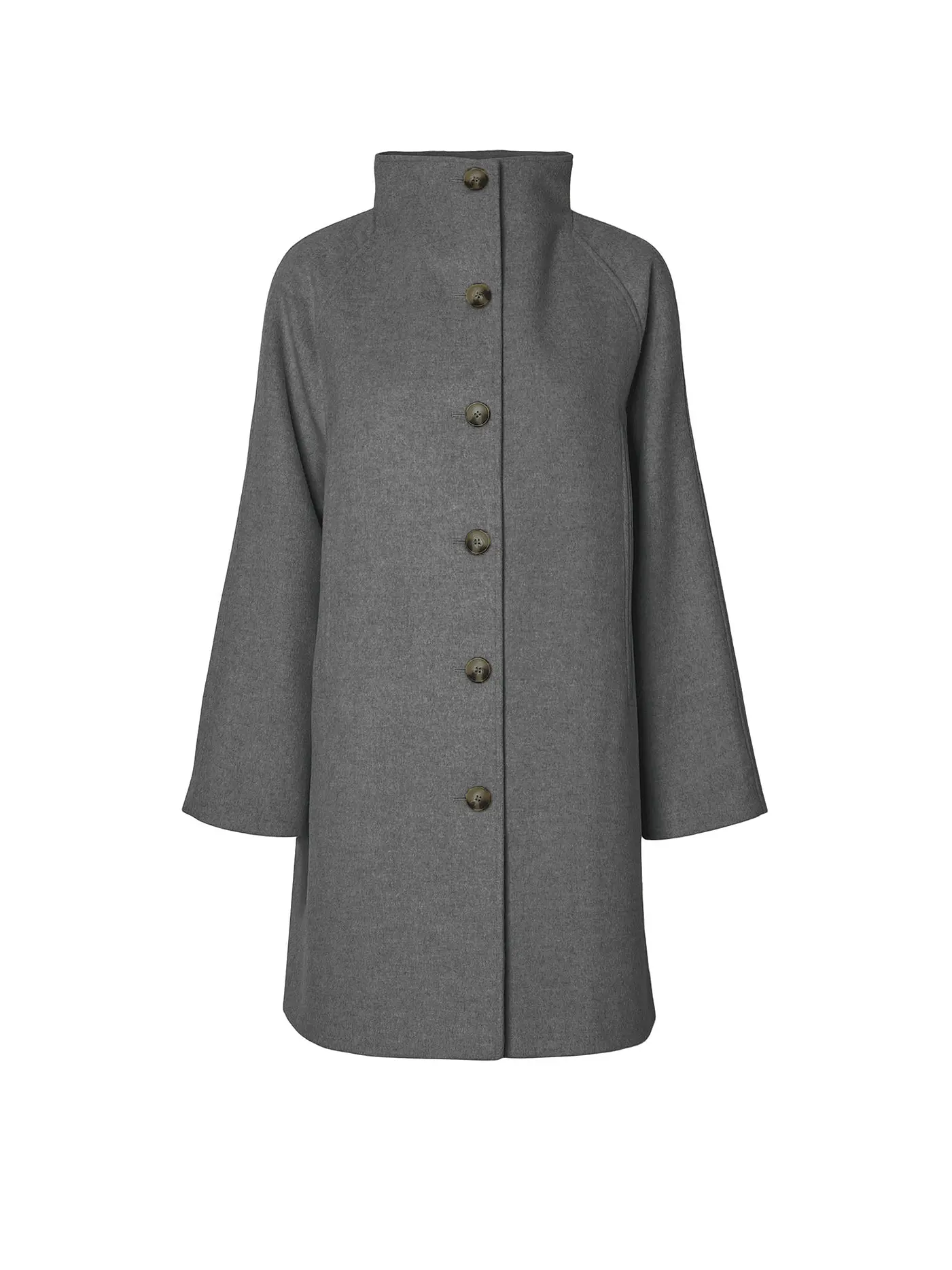 SELECTED FEMME | Wollmantel SLFVINNI | grau