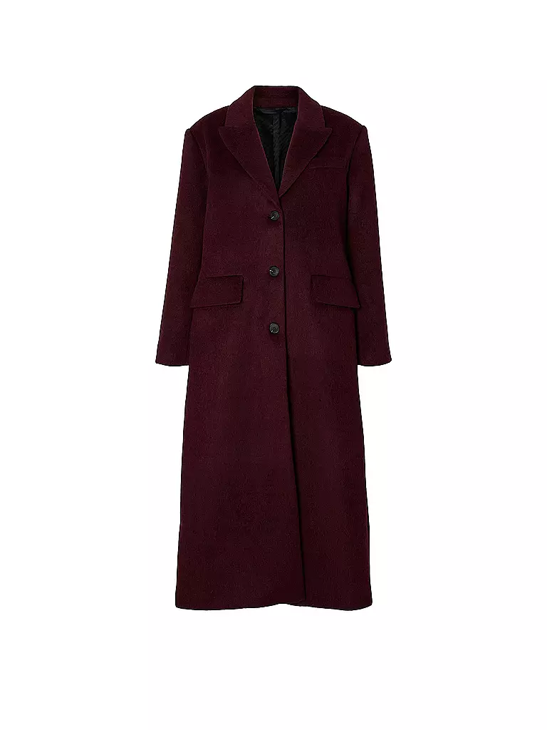 SELECTED FEMME | Wollmantel | dunkelrot