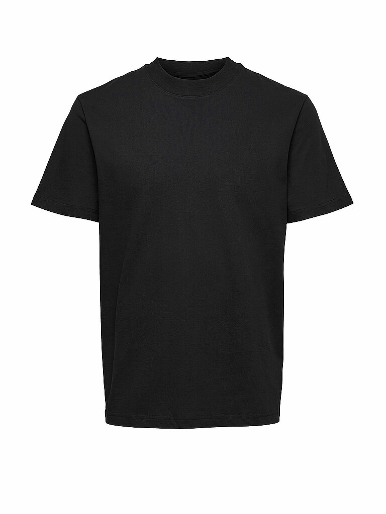 T Shirt SLHRELAXCOLMAN200 schwarz XXL herren