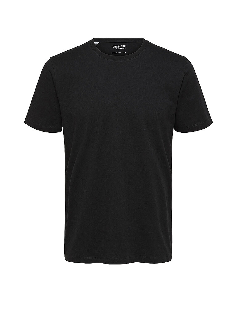 SELECTED T-Shirt SLHASPEN schwarz   XL herren