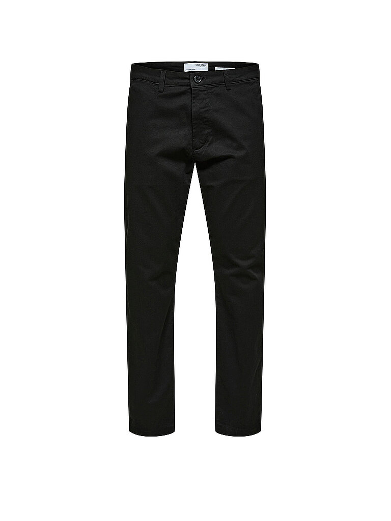 Chino Slim Fit SLHSLIM schwarz 32/L34 herren