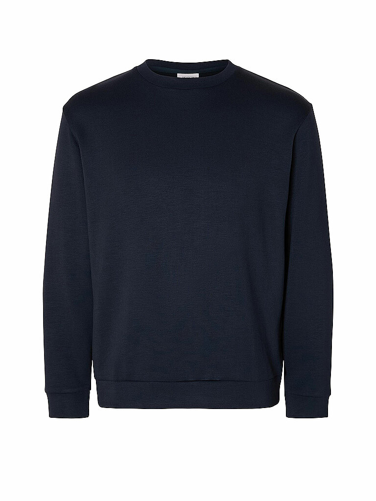 Selected Sweatshirt Slhemanuel Dark Blue