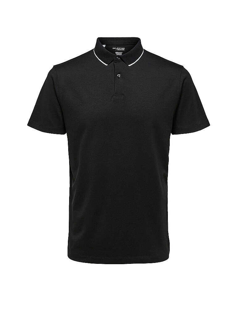 Poloshirt SLHLEROY COOLMAX schwarz S herren