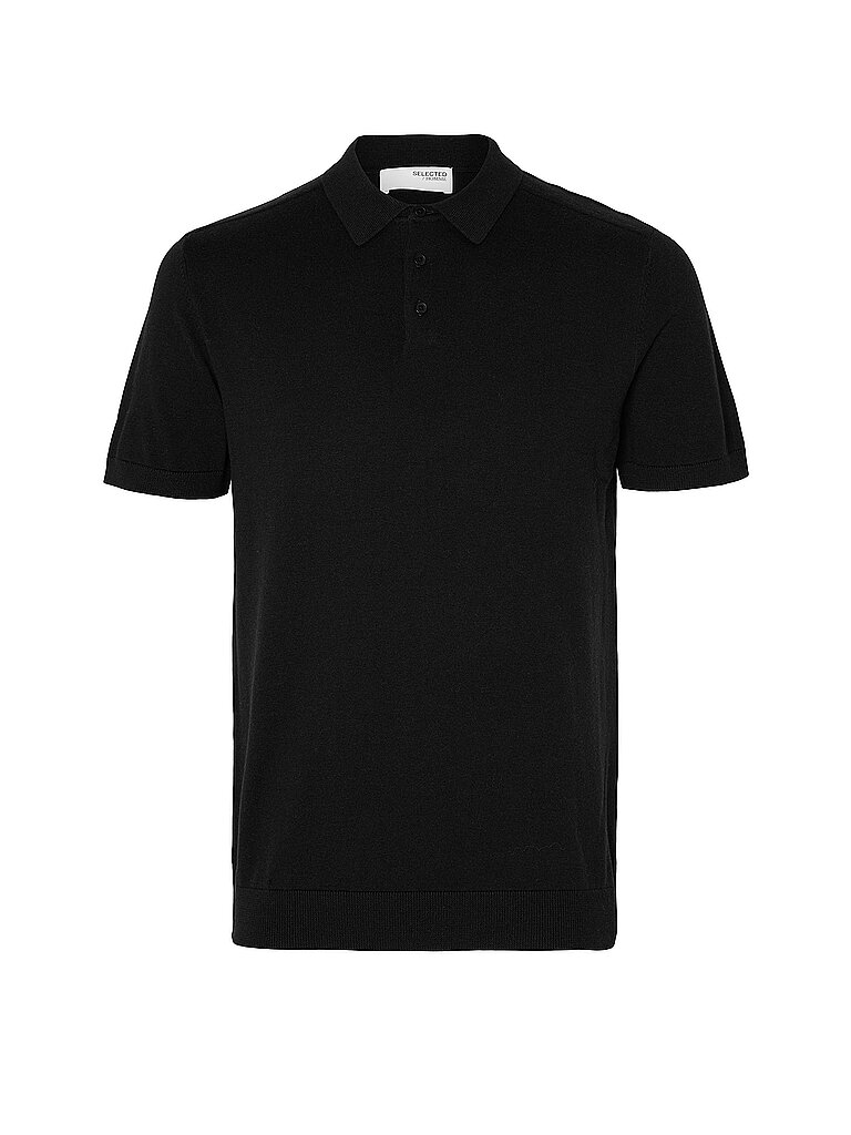 Poloshirt SLHBERG schwarz XL herren