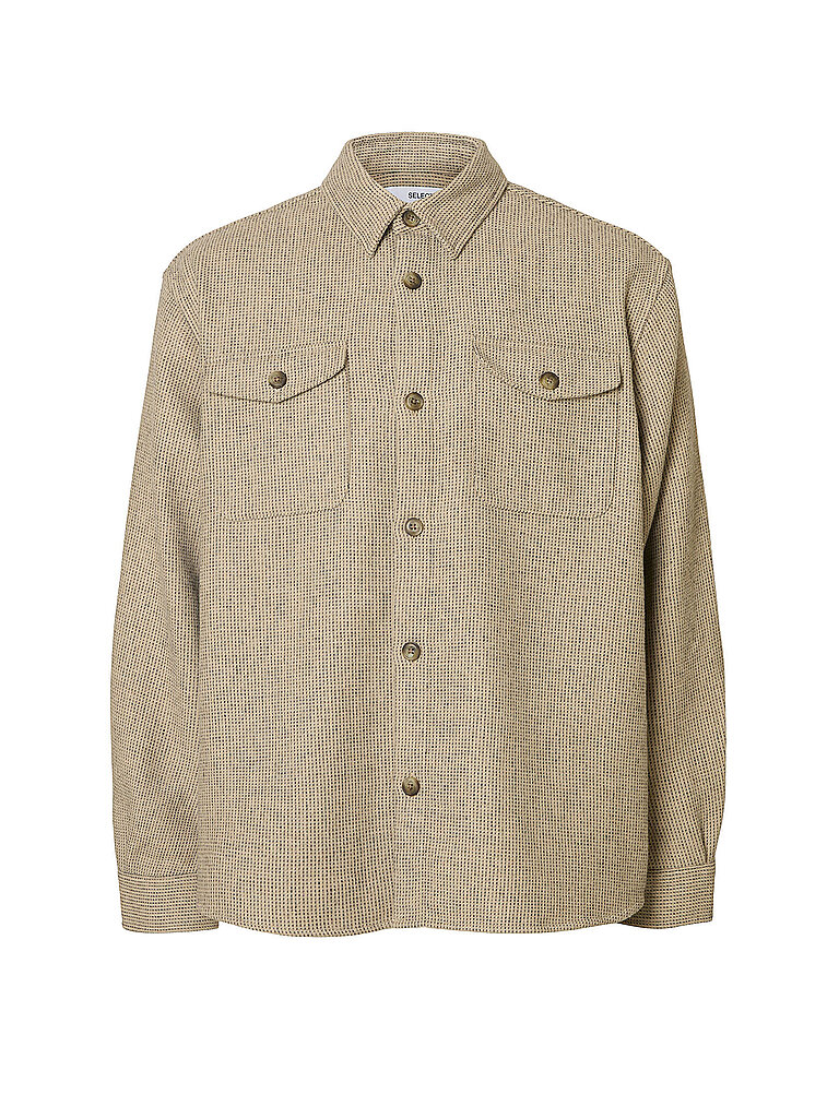 SELECTED Overshirt SLHRLXPABLO beige | L