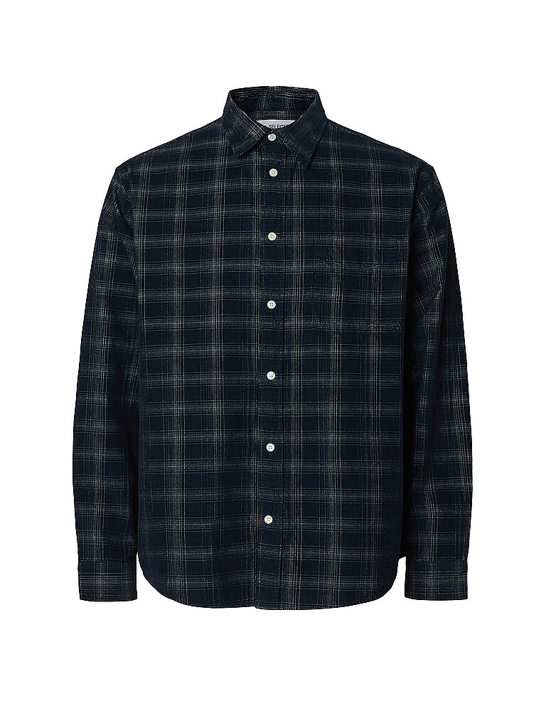 Hemd Regular Fit SLHREGCORD blau S herren