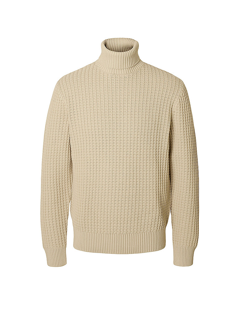 SELECTED Rollkragenpullover SLHTOM beige | XL