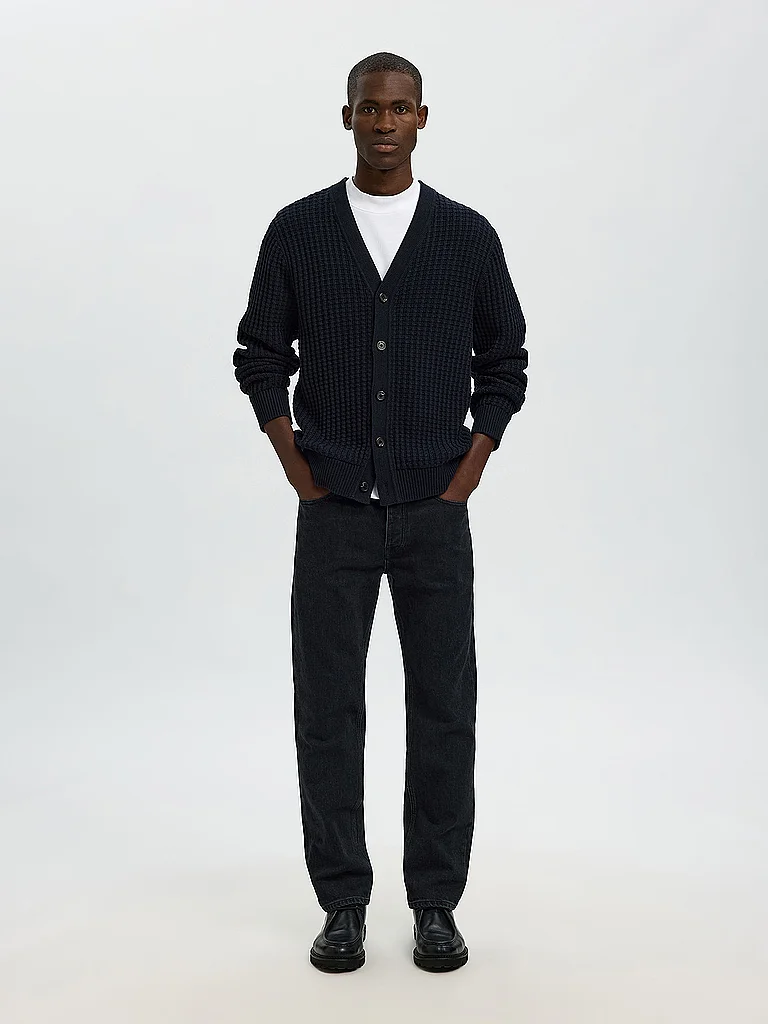 SELECTED SLHTOM Cardigan Bleu Foncé L Homme 2