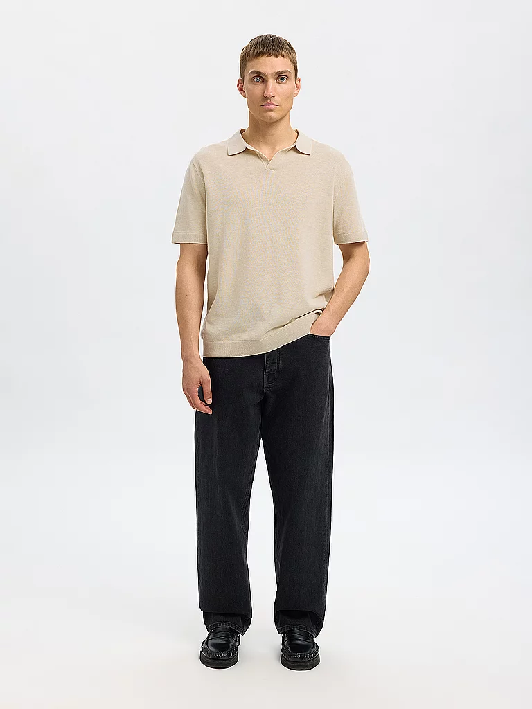Selected Mattis Polo Oatmeal XL 2