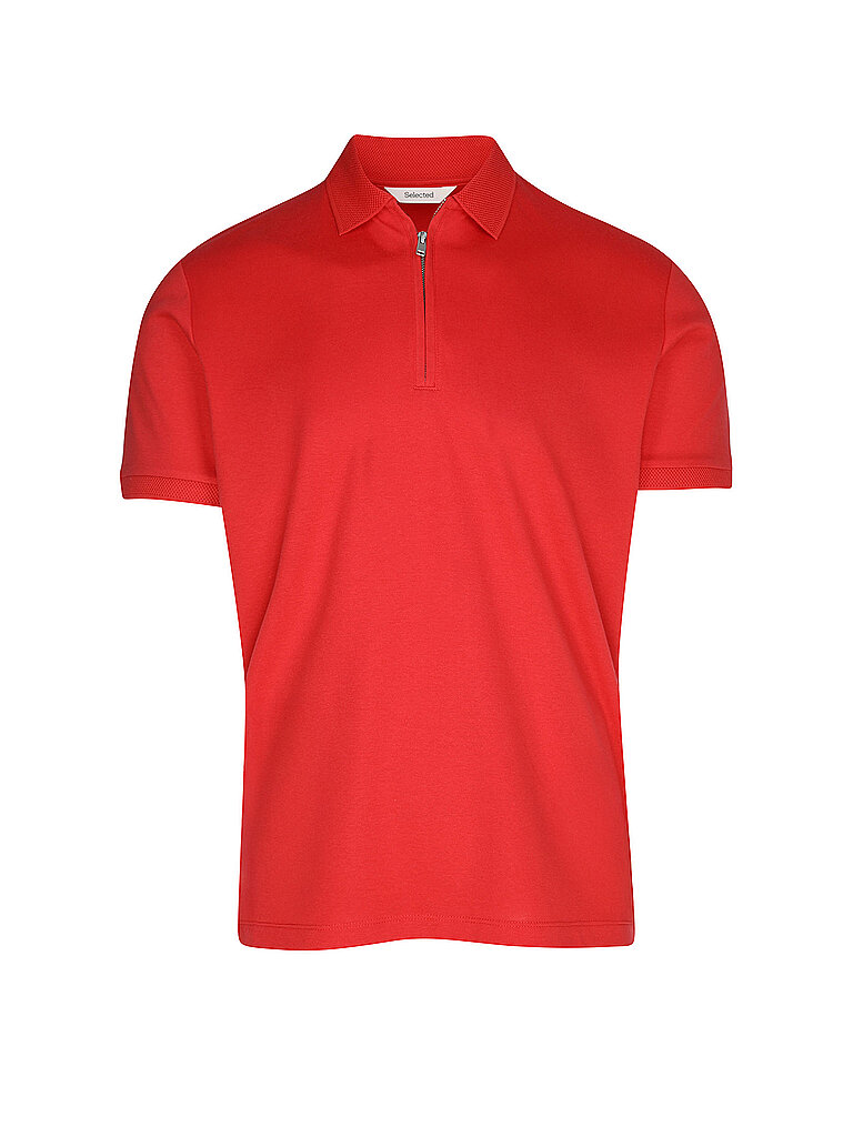 Poloshirt SLHFAVE rot L herren