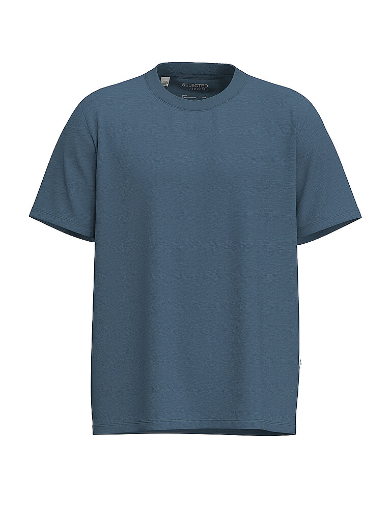 T-Shirt SLHASPEN blau L herren