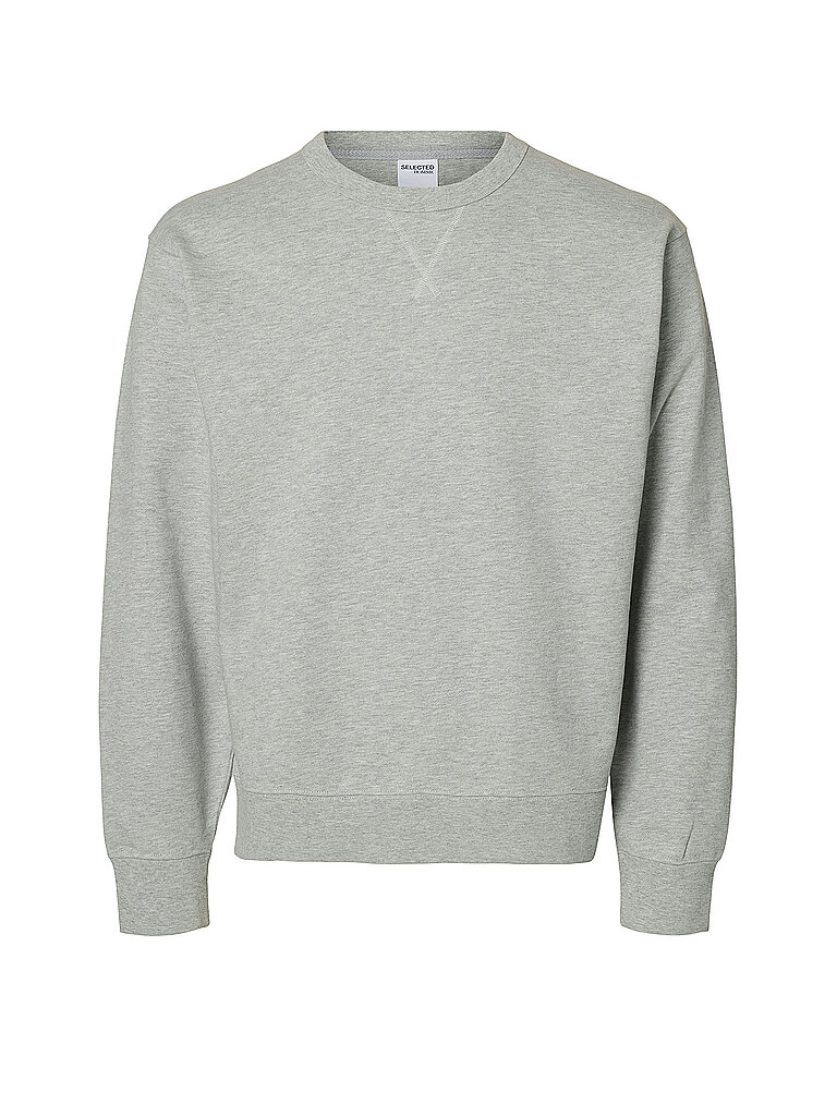 SELECTED Sweater SLHRELAXLUKE hellgrau | L