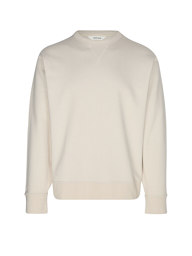 Sweater SLHRELAXLUKE beige XL herren