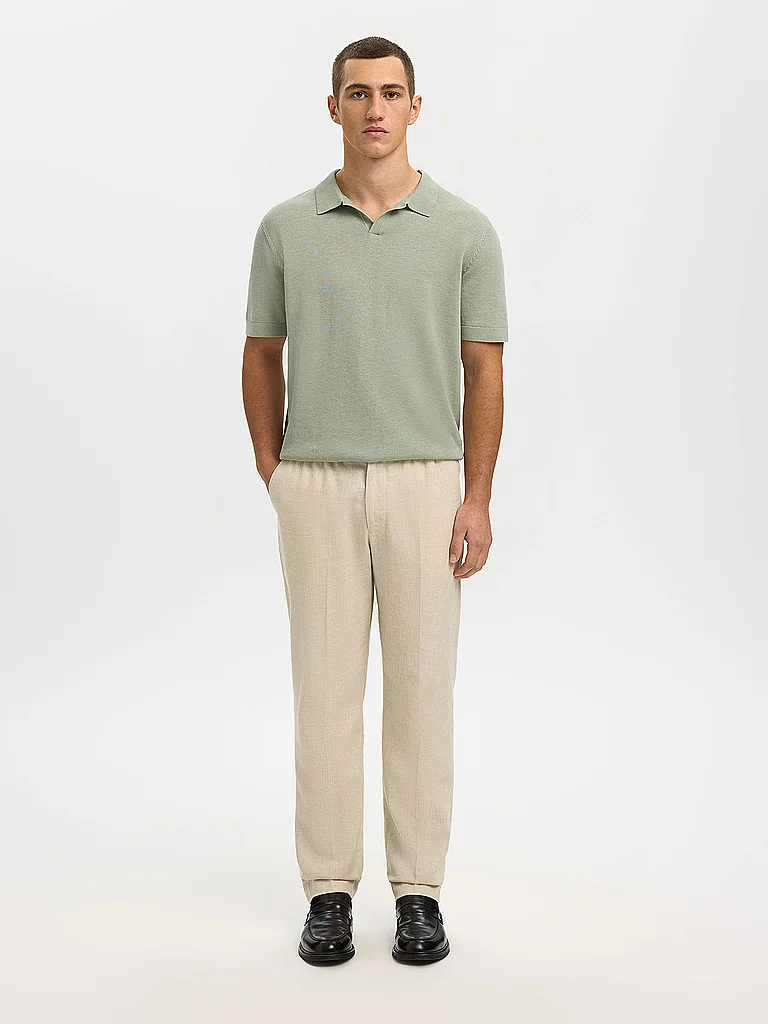 Selected Mattis Polo Shirt Aqua Gray M 2