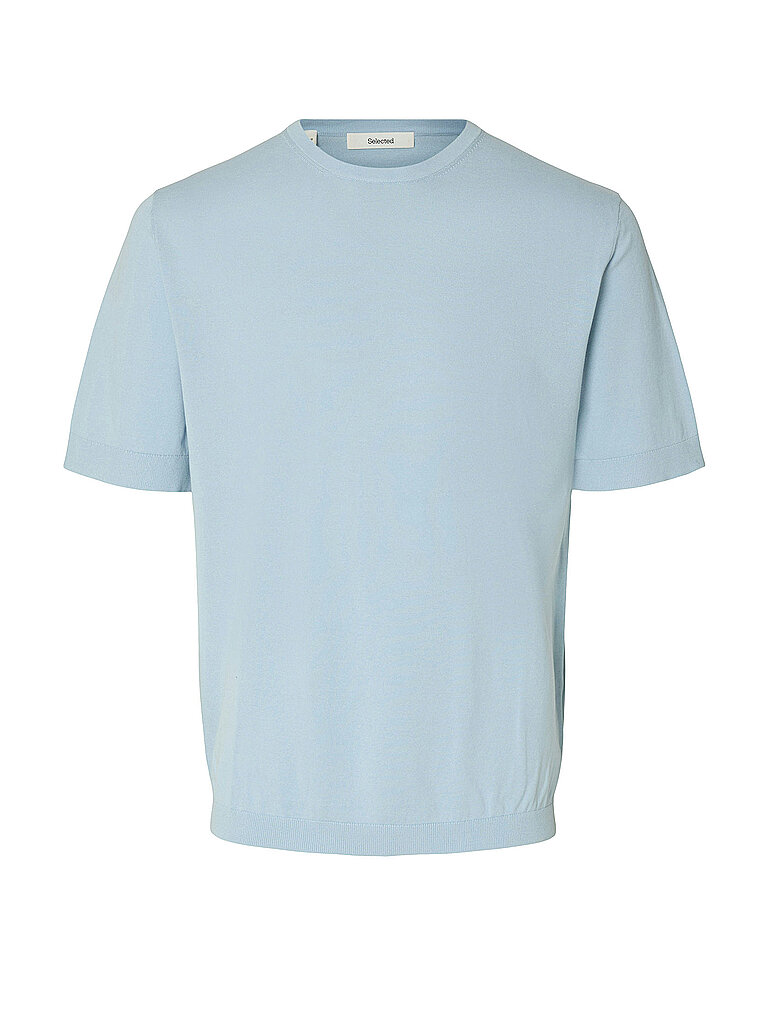 Strickshirt SLHTORINO hellblau S herren